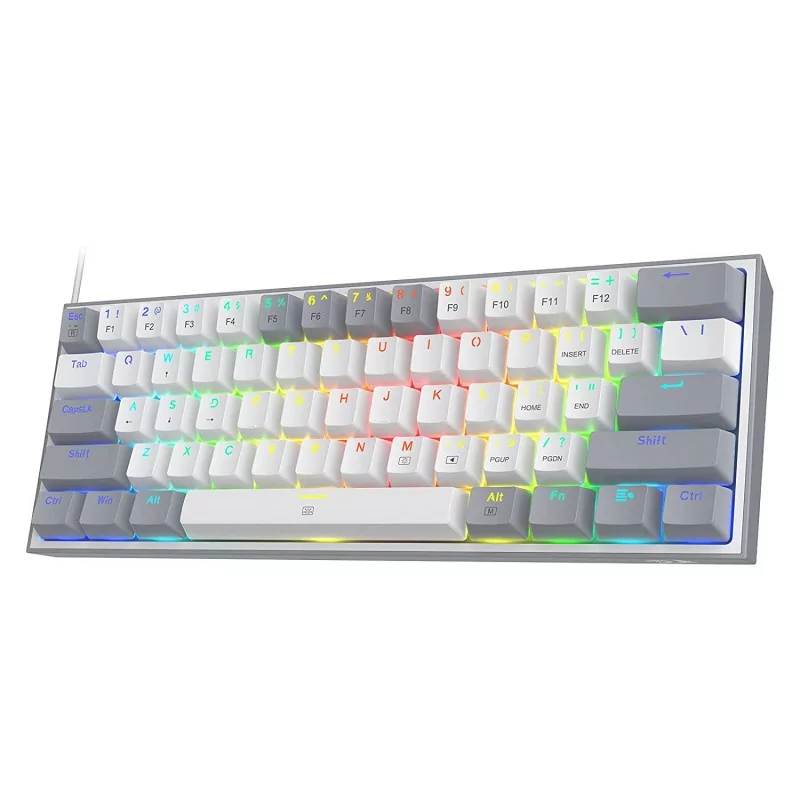 Redragon Fizz K617 White and Grey- RED SWITCH Redragon Fizz K617 White and Grey- RED SWITCH